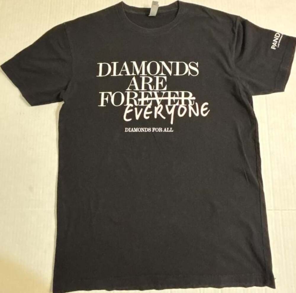 Next Level Apparel Diamonds Are Forever Everyone Size M T-Shirt Black